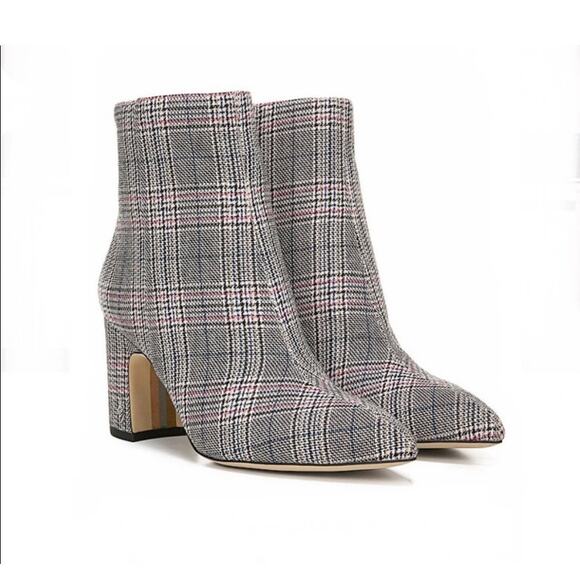 Sam Edelman Shoes - Sam Edelman Hilty 2 plaid block heel boots booties